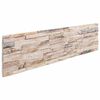 vidaXL Fali panelek 10 db 100 x 25 cm Feh&eacute;r &eacute;s piros EPS Hab