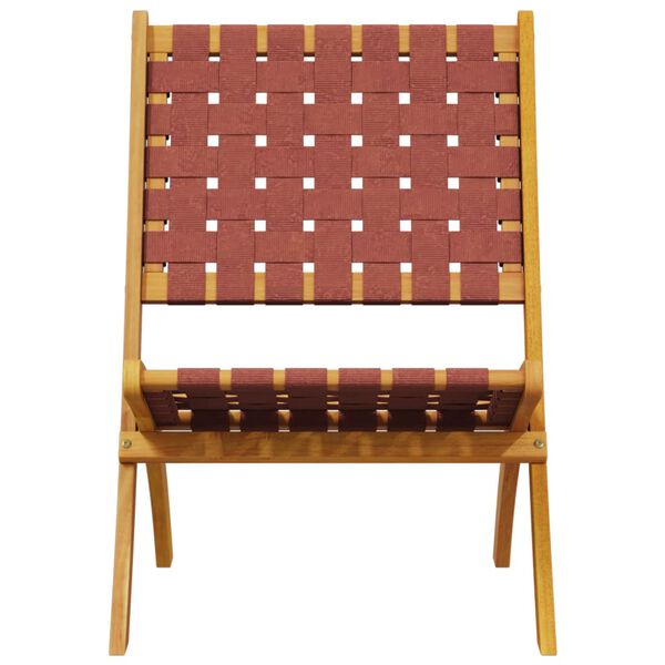 vidaXL 2 db piros t&ouml;m&ouml;r ak&aacute;cfa &eacute;s sz&ouml;vet &ouml;sszecsukhat&oacute; kerti sz&eacute;k