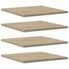 vidaXL 4 db sonoma-t&ouml;lgy sz&iacute;nű forg&aacute;cslap k&ouml;nyvespolc 40 x 40 x 1,5 cm