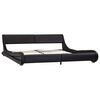 vidaXL fekete műbőr &aacute;gykeret 180 x 200 cm