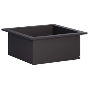 vidaXL Tűzrak&oacute; Gyűrű Fekete 90 x 90 x 25 cm Ac&eacute;l