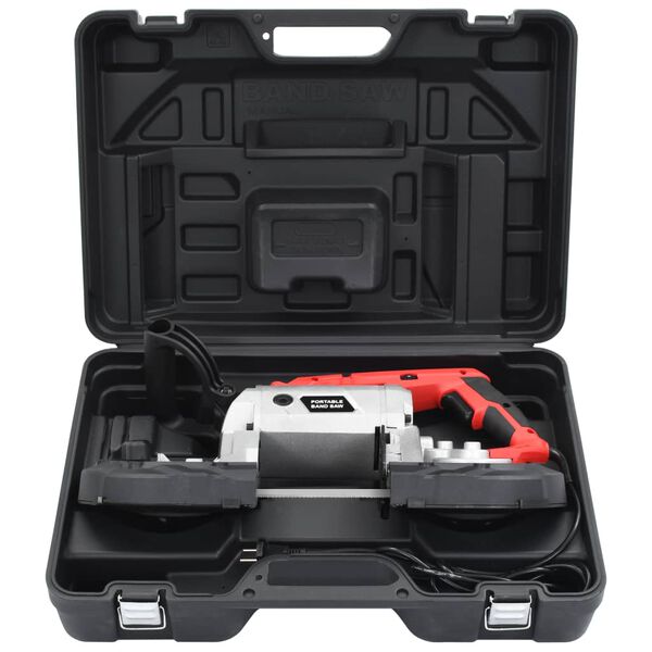 vidaXL ac&eacute;l szalagfűr&eacute;sz hordozhat&oacute; tokkal