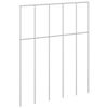 vidaXL Kertker&iacute;t&eacute;s panel 24 db 25 x 30 cm Horganyzott Ac&eacute;l Ez&uuml;st