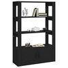 vidaXL fekete szerelt fa t&aacute;lal&oacute;szekr&eacute;ny 80x30x119,5 cm