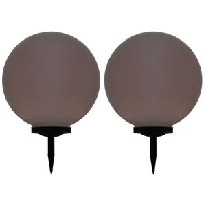 vidaXL 2 db napelemes k&uuml;lt&eacute;ri LED g&ouml;mbl&aacute;mpa 50 cm RGB