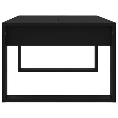 vidaXL fekete szerelt fa dohányzóasztal 102 x 50 x 35 cm