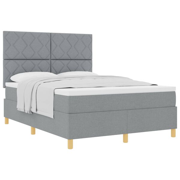 vidaXL Boxrug&oacute;s &aacute;gy matracmal Vil&aacute;gossz&uuml;rke 160 x 200 cm sz&ouml;vet