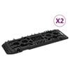vidaXL 2 db fekete nejlon vontat&aacute;si t&aacute;bl&aacute;k 107x31x7 cm