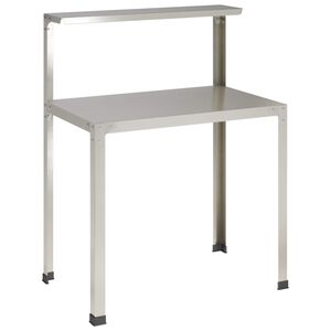vidaXL &Uuml;ltetőasztal 100 x 50 x 104 cm Rozsdamentes Ac&eacute;l Ez&uuml;st