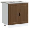 vidaXL Mosogat&oacute;szekr&eacute;ny Porto 2 db Barna 80 x 46 x 81,5 cm Szerelt Fa