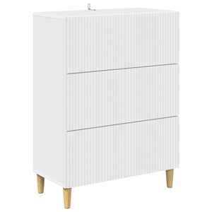 vidaXL Fi&oacute;kos szekr&eacute;ny Feh&eacute;r 66 x 34,5 x 90 cm Szerelt Fa