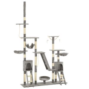 vidaXL sz&uuml;rke macskab&uacute;tor sziz&aacute;l kapar&oacute;f&aacute;kkal 230-250 cm