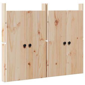 vidaXL Konyhai ajt&oacute; MEPPEL 2 db Kr&eacute;m 50 x 9 x 82 cm T&ouml;m&ouml;r fenyőfa