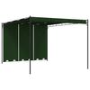 vidaXL Pavilon 4 x 3 x 2,3 m Z&ouml;ld Poli&eacute;szter &eacute;s ac&eacute;l