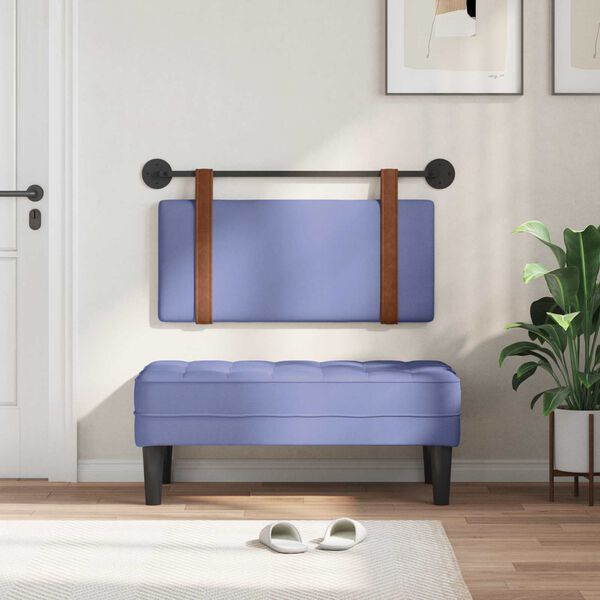 vidaXL Fali Fejt&aacute;mla Egysz&iacute;nű Farmerk&eacute;k 90 x 55 x 5 cm Antik PU