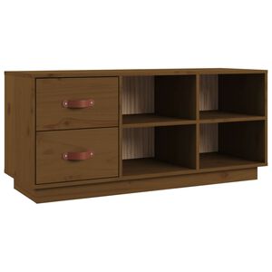 vidaXL m&eacute;zbarna t&ouml;m&ouml;r fenyőfa cipőt&aacute;rol&oacute; pad 100 x 34 x 45 cm