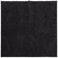 vidaXL HUARTE fekete rövid szálú puha és mosható szőnyeg 240 x 240 cm