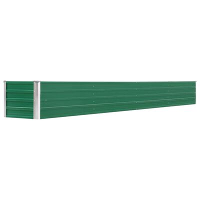 vidaXL zöld horganyzott acél kerti magaságyás 320 x 40 x 45 cm