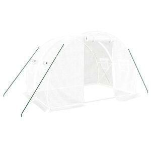 vidaXL feh&eacute;r ac&eacute;lv&aacute;zas melegh&aacute;z 6 m&sup2; 3 x 2 x 2 m