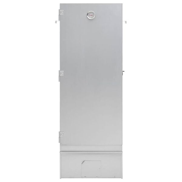 vidaXL horganyzott ac&eacute;l BBQ f&uuml;st&ouml;lőkemence hidegf&uuml;st-gener&aacute;torral