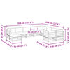 vidaXL 10 részes viaszbarna tömör fenyőfa kerti ülőgarnitúra párnákkal