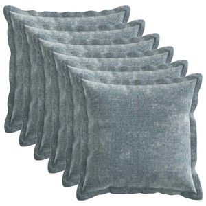 vidaXL P&aacute;rna huzat 6 db HOUTEN Vil&aacute;gosk&eacute;k 30 x 30 cm Chenille Sz&ouml;vet
