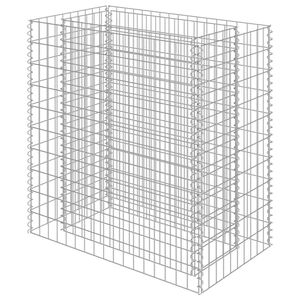 vidaXL horganyzott ac&eacute;l gabion magas&aacute;gy&aacute;s 90 x 50 x 100 cm
