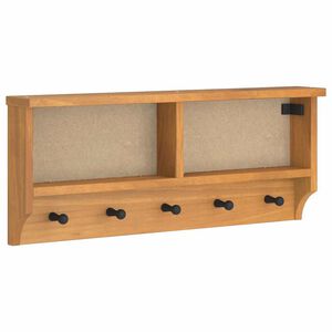 vidaXL SANDNES t&ouml;m&ouml;r fenyőfa falra szerelt kab&aacute;t&aacute;llv&aacute;ny 87x12x35 cm