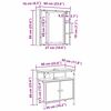 vidaXL Fürdőszoba bútor szett 2 pcs Barna 60 x 30 x 60 cm Faanyag