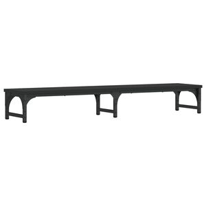 vidaXL fekete szerelt fa monitor&aacute;llv&aacute;ny 105 x 23 x 15,5 cm