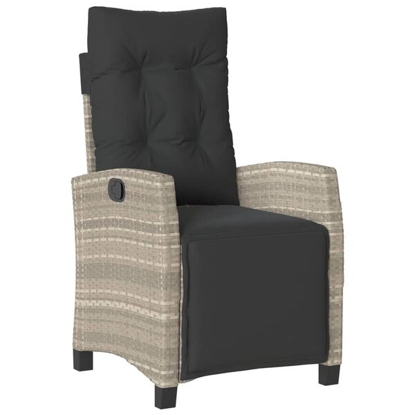 vidaXL 3 r&eacute;szes vil&aacute;gossz&uuml;rke polyrattan bisztr&oacute;garnit&uacute;ra p&aacute;rn&aacute;kkal