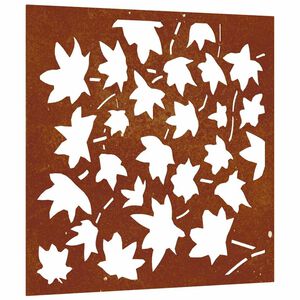 vidaXL juharlev&eacute;l mint&aacute;s corten ac&eacute;l kerti fald&iacute;sz 55x55 cm