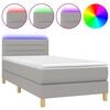 vidaXL vil&aacute;gossz&uuml;rke sz&ouml;vet rug&oacute;s &eacute;s LED-es &aacute;gy matraccal 80 x 200 cm