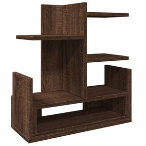 vidaXL barna t&ouml;lgy sz&iacute;nű szerelt fa asztali szervező 49 x 20 x 52,5 cm