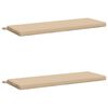 vidaXL Pad p&aacute;rn&aacute;k SOEST 2 db 100% poli&eacute;szter Kr&eacute;msz&iacute;nű 100 x 40 x 5 cm
