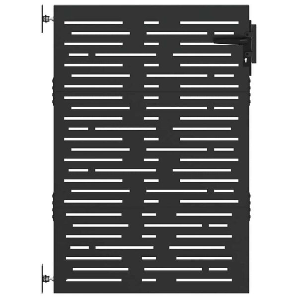 vidaXL négyszögmintás corten acél kerti kapu 85 x 125 cm