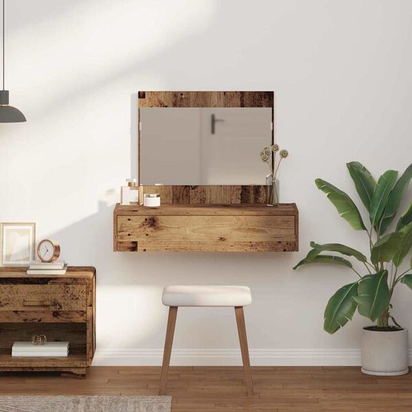 vidaXL &Ouml;lt&ouml;zk&ouml;dőasztal fi&oacute;kkal t&aacute;rol&oacute;val Barna 83 x 40 x 70 cm Faanyag