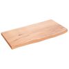 vidaXL vil&aacute;gosbarna kezelt t&ouml;m&ouml;r t&ouml;lgyfa fali polc 60x30x2 cm
