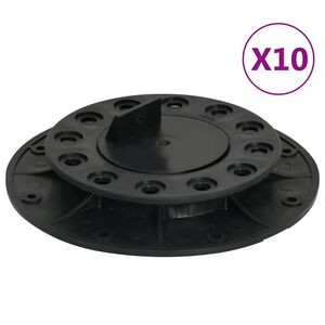 vidaXL 10 db &aacute;ll&iacute;that&oacute; l&aacute;b deszk&aacute;zathoz 20-30 mm