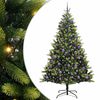 vidaXL Mesters&eacute;ges Hajl&iacute;tott Kar&aacute;csonyfa 300 LED-del Z&ouml;ld 180 cm