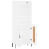 vidaXL fehér szerelt fa magasszekrény 69,5 x 34 x 180 cm