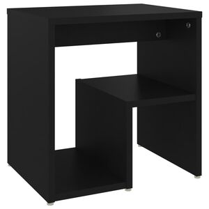 vidaXL fekete szerelt fa &eacute;jjeliszekr&eacute;ny 40 x 30 x 40 cm