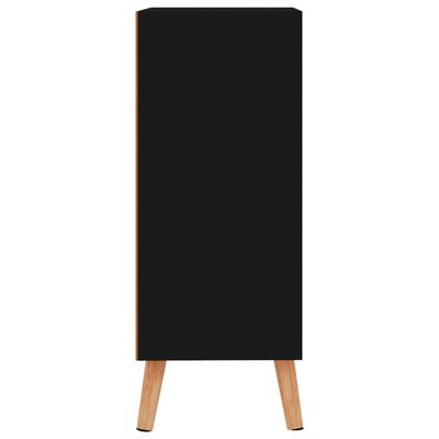 vidaXL fekete szerelt fa tálalószekrény 60 x 30 x 72 cm
