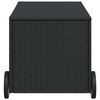 vidaXL fekete polyrattan kerti tárolóláda kerekekkel 190 L