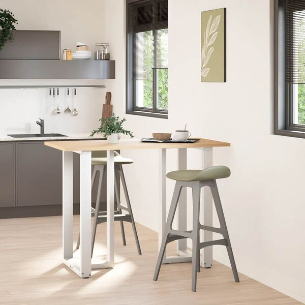 vidaXL 2 db feh&eacute;r, T-alak&uacute; ac&eacute;l b&aacute;rasztall&aacute;b 60x35x(100-101) cm