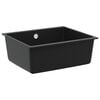 vidaXL Mosogat&oacute; Fekete 530 x 460 mm 80% Kvarc &eacute;s 20% Gyanta