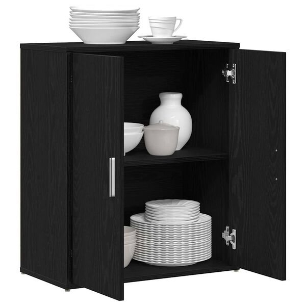 vidaXL fekete t&ouml;lgy sz&iacute;nű szerelt fa t&aacute;lal&oacute;szekr&eacute;ny 60 x 31 x 70 cm