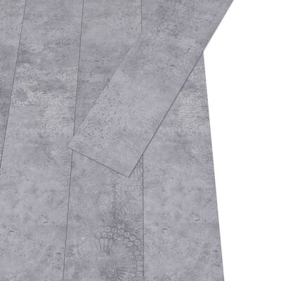 vidaXL cementszürke 3 mm-es öntapadó PVC padlóburkolat 4,46 m²
