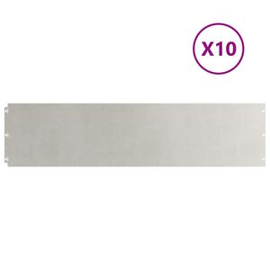 vidaXL 10 db rozsdamentes ac&eacute;lb&oacute;l gyepszeg&eacute;lyek 25x103 cm