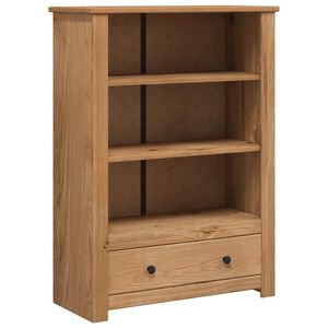 vidaXL panama st&iacute;lus&uacute; t&ouml;m&ouml;r fenyőfa k&ouml;nyvespolc 80 x 35 x 110 cm